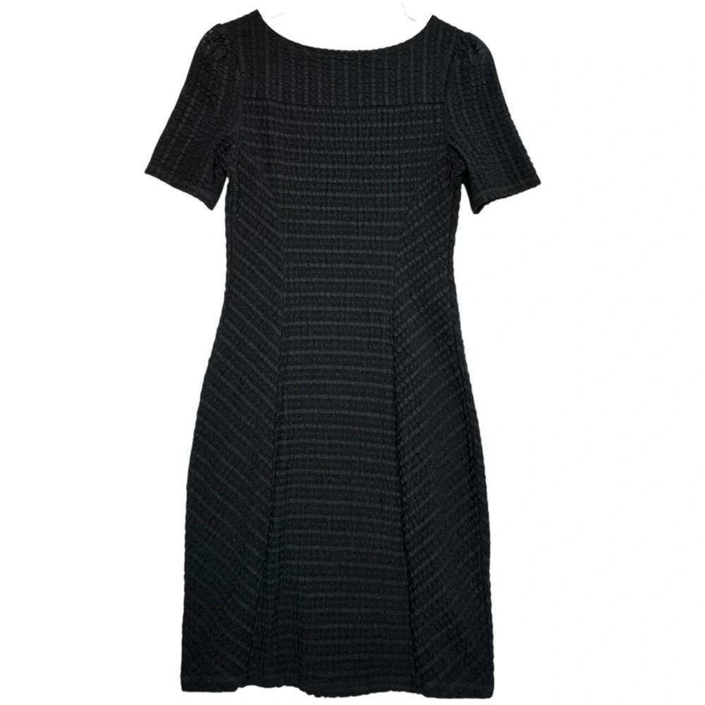 Maeve Anthropologie Black Fitted Stretchy LBD Dress Size XS Lined EUC
